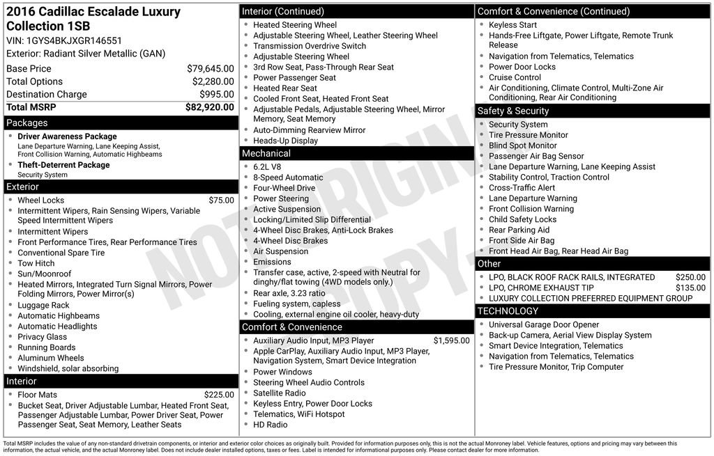 Used 2016 Cadillac Escalade Luxury image 11