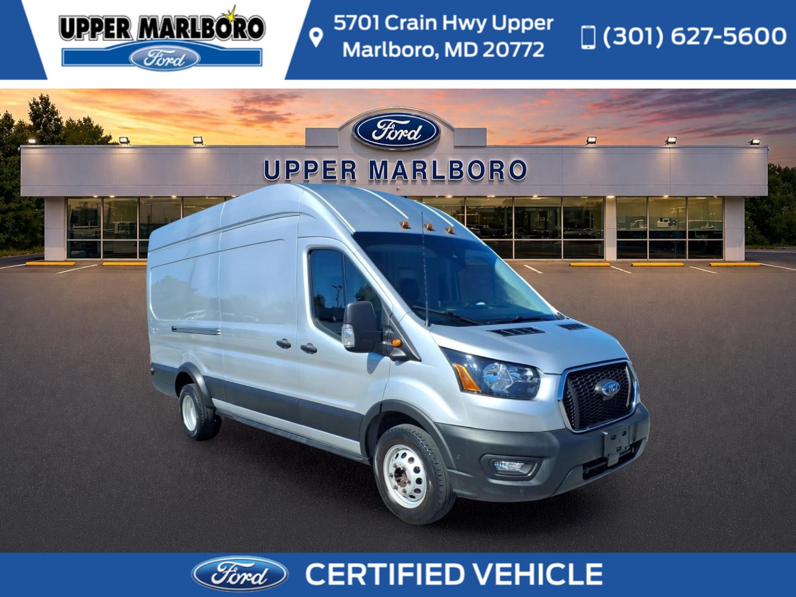 Used 2024 Ford Transit 350 148 High Roof Extended DRW w/ Load Area Protection Package