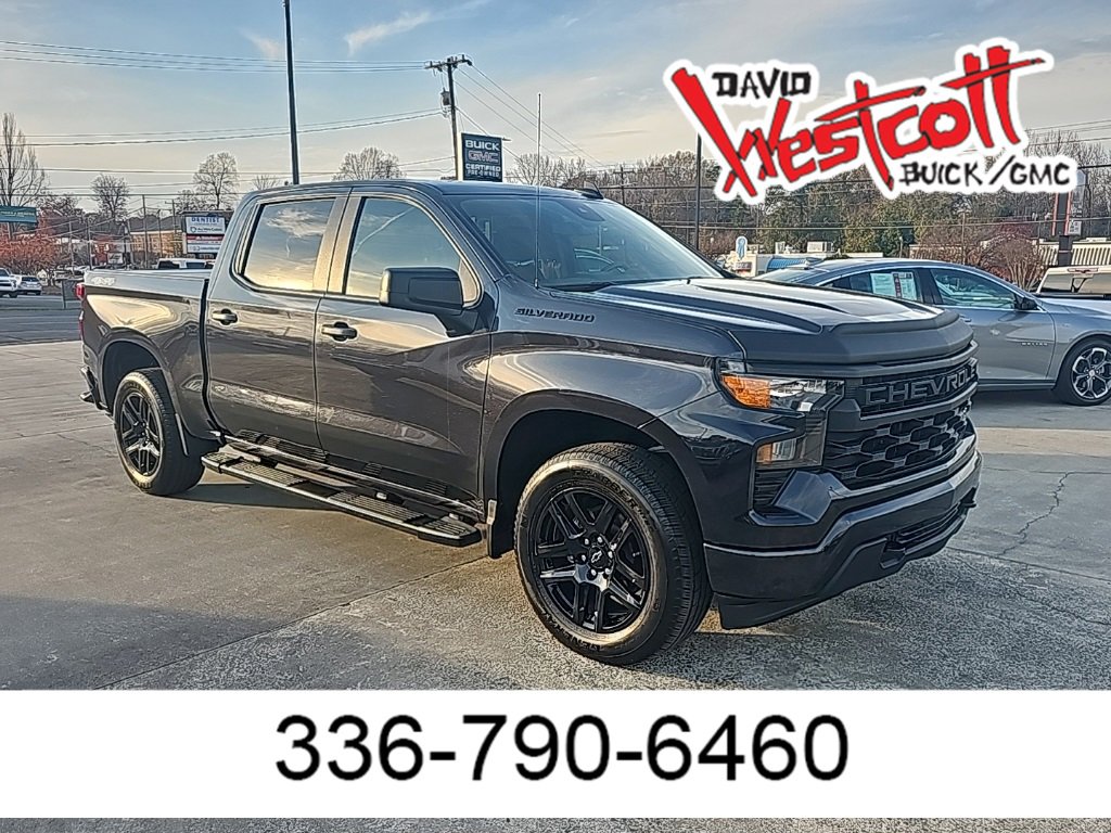 Certified 2022 Chevrolet Silverado 1500 Custom w/ LPO, Dark Essentials Package