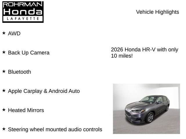 New 2026 Honda HR-V LX image 7