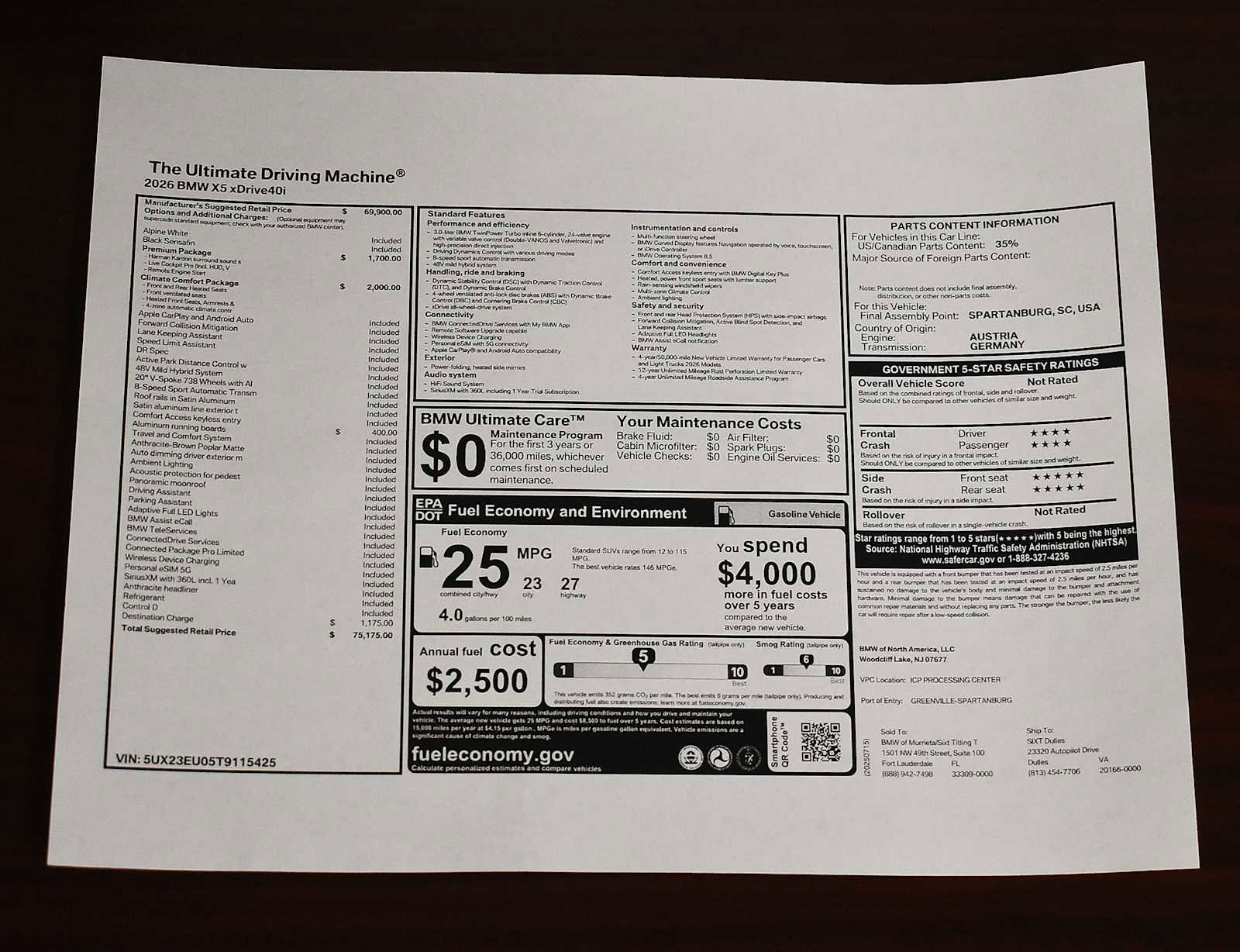 Used 2026 BMW X5 xDrive40i image 4