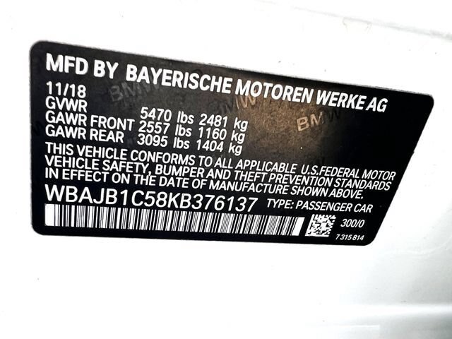 Used 2019 BMW 530e xDrive AWD/4WD image 34