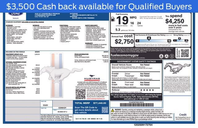 New 2025 Ford Mustang GT Premium image 5