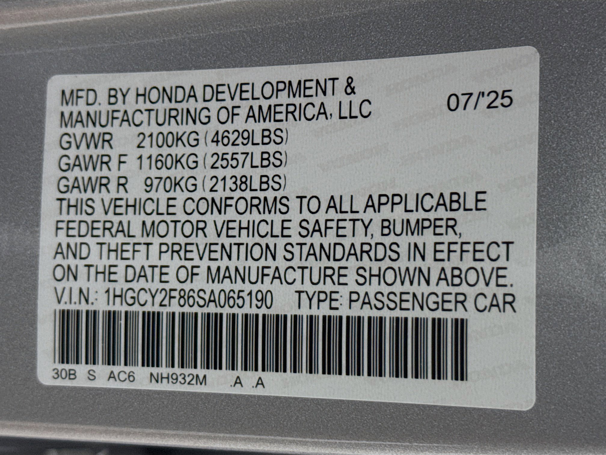 New 2025 Honda Accord Touring image 38