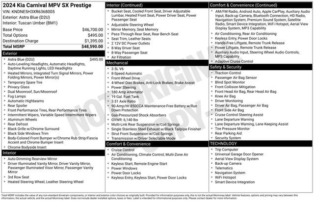 Used 2024 Kia Carnival SX Prestige image 15