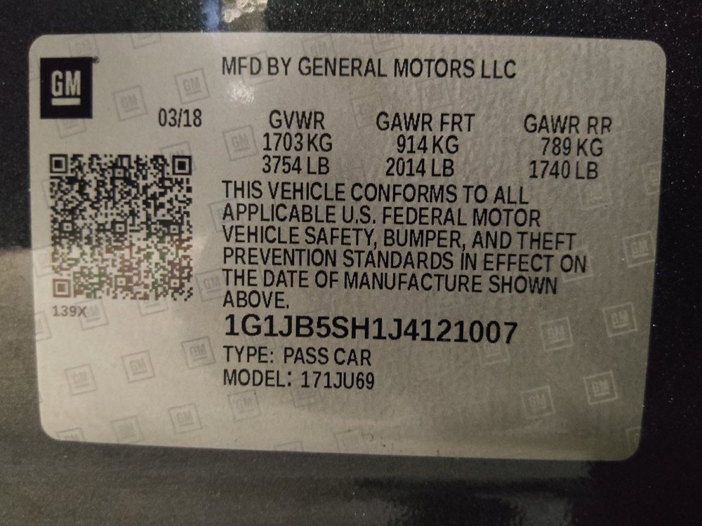 Used 2018 Chevrolet Sonic LS FWD image 33