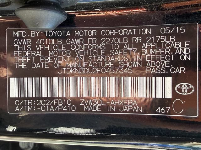 Used 2015 Toyota Prius Two FWD image 24