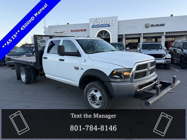 Used 2011 RAM 4500 4x4 Crew Cab w/ HD Snow Plow Prep Group