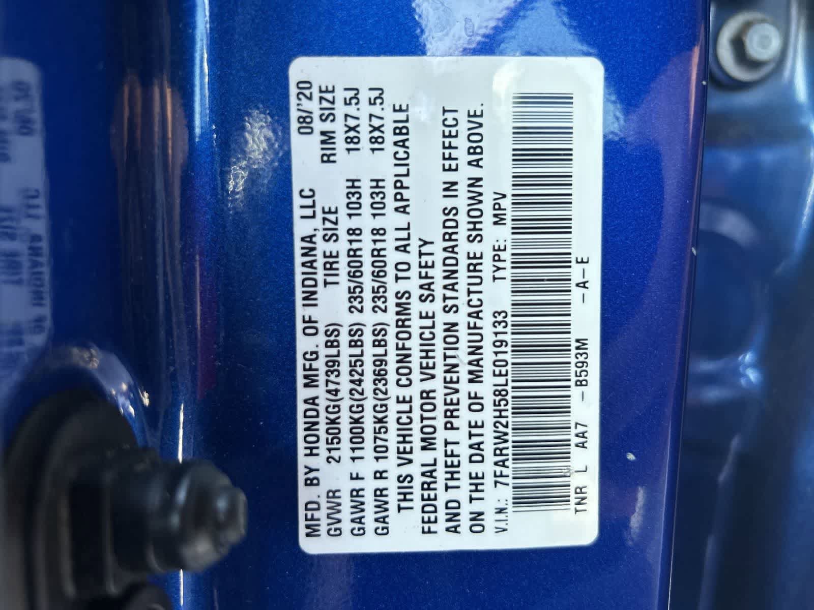 Used 2020 Honda CR-V EX image 2