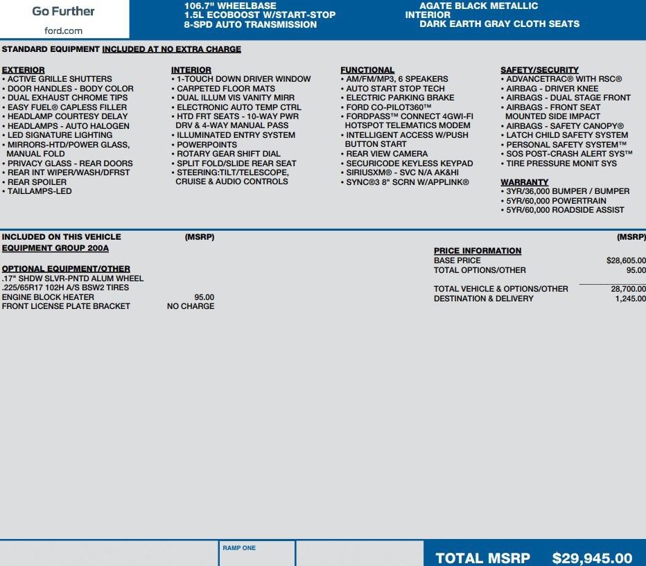 Used 2020 Ford Escape SE AWD/4WD image 2