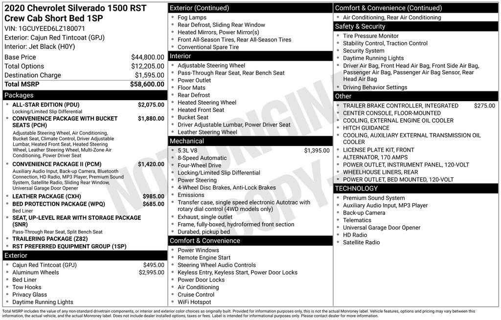 Used 2020 Chevrolet Silverado 1500 RST w/ All-Star Edition image 33
