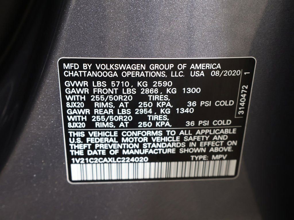 Used 2020 Volkswagen Atlas Cross Sport SE image 51