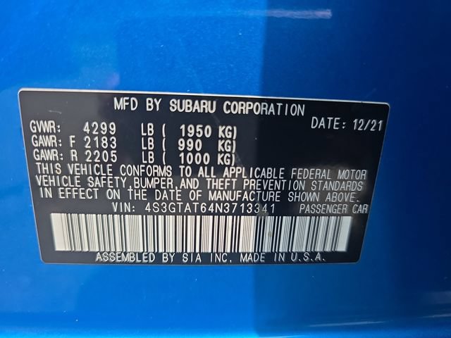 Certified 2022 Subaru Impreza 2.0i Limited AWD/4WD image 25