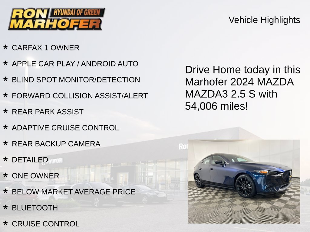 Used 2024 MAZDA MAZDA3 s FWD image 14