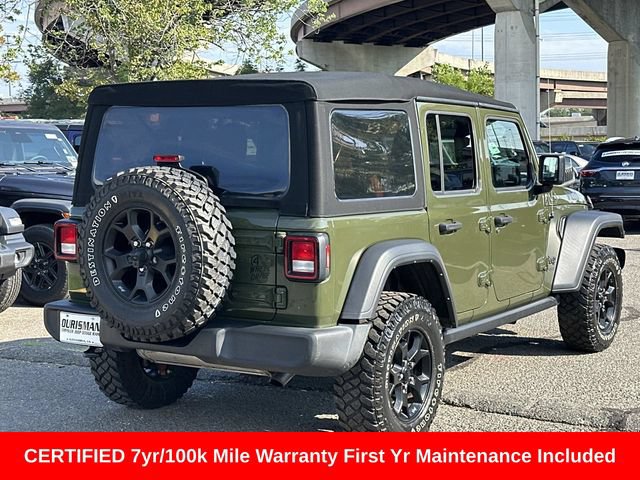 Certified 2022 Jeep Wrangler Unlimited Sport AWD/4WD image 3