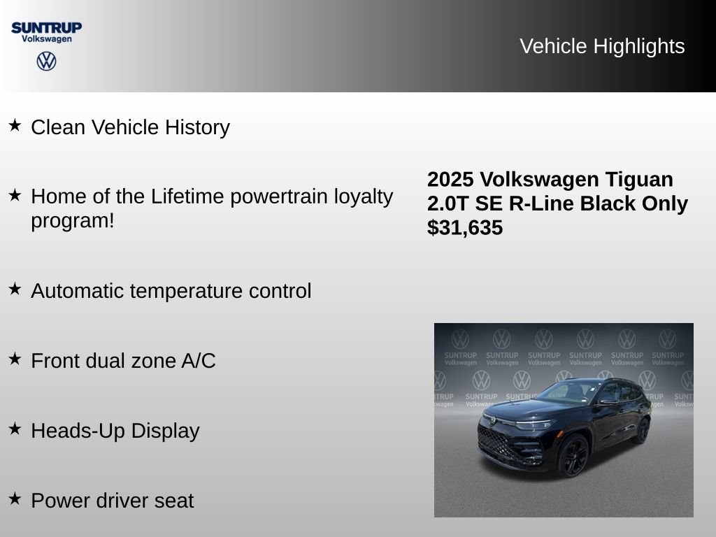 Used 2025 Volkswagen Tiguan SE R-Line FWD image 8