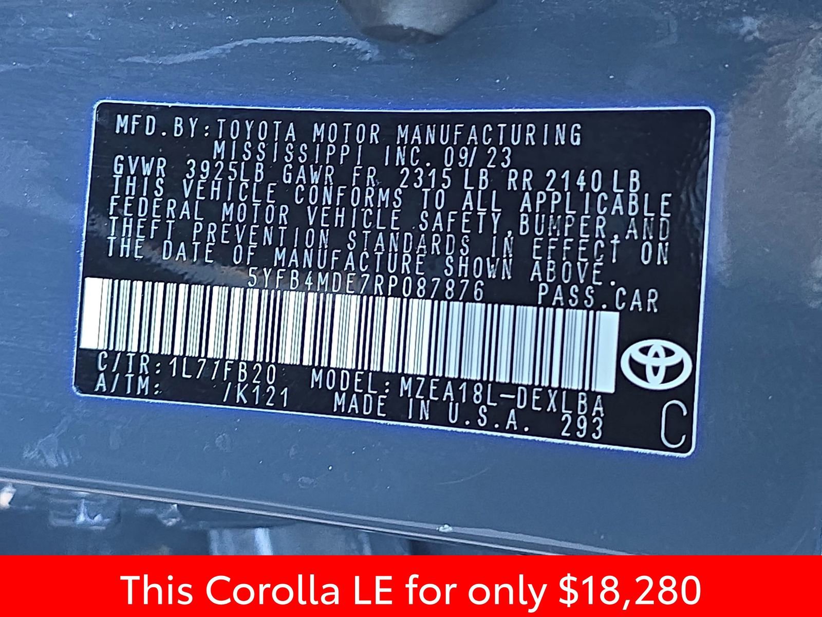 Used 2024 Toyota Corolla LE image 40