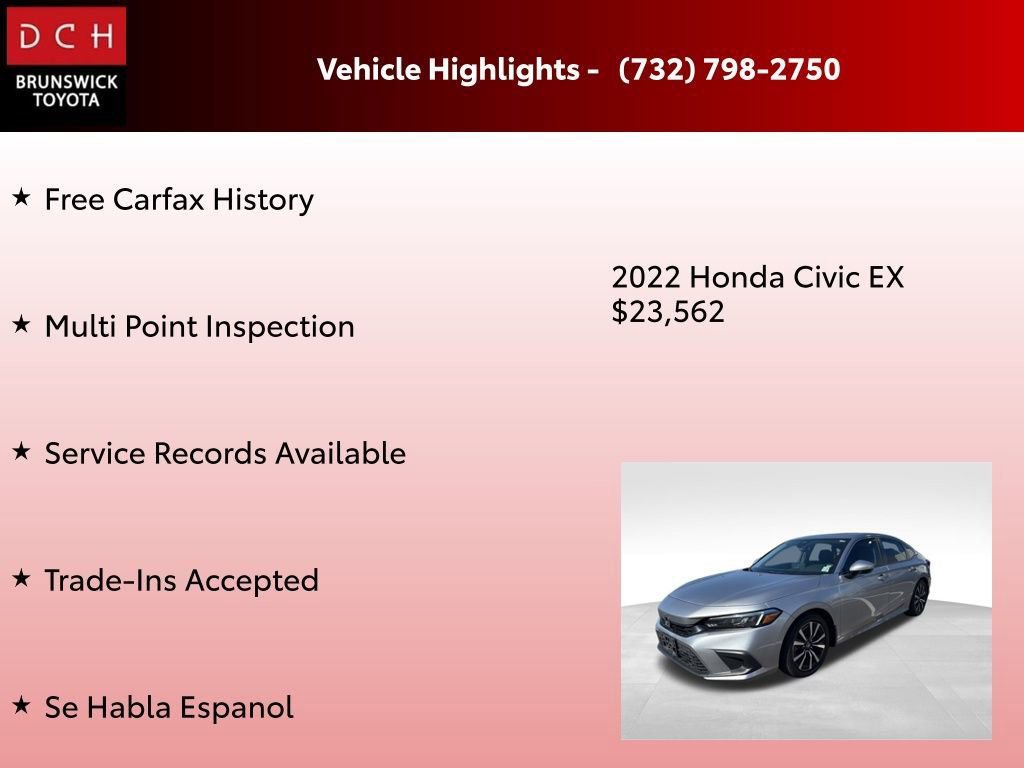 Used 2022 Honda Civic EX image 5