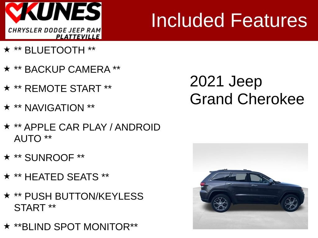 Used 2021 Jeep Grand Cherokee Limited image 2