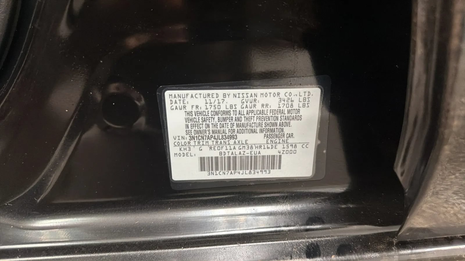 Used 2018 Nissan Versa S Plus FWD image 28