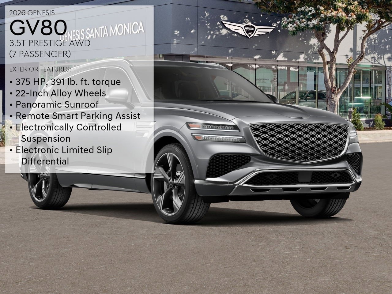 New 2026 Genesis GV80 3.5T Prestige image 3