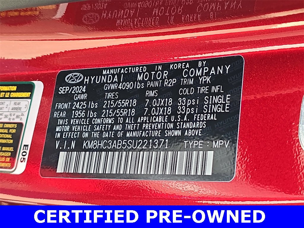 Certified 2025 Hyundai Kona SEL image 36