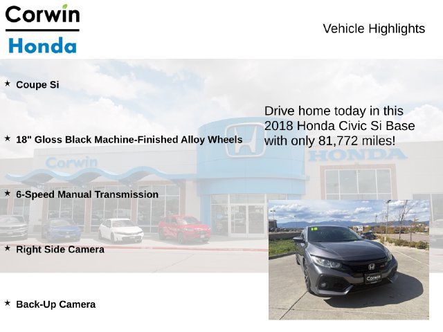 Used 2018 Honda Civic Si image 6