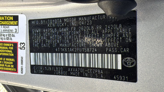 Used 2023 Toyota Camry XSE FWD image 27