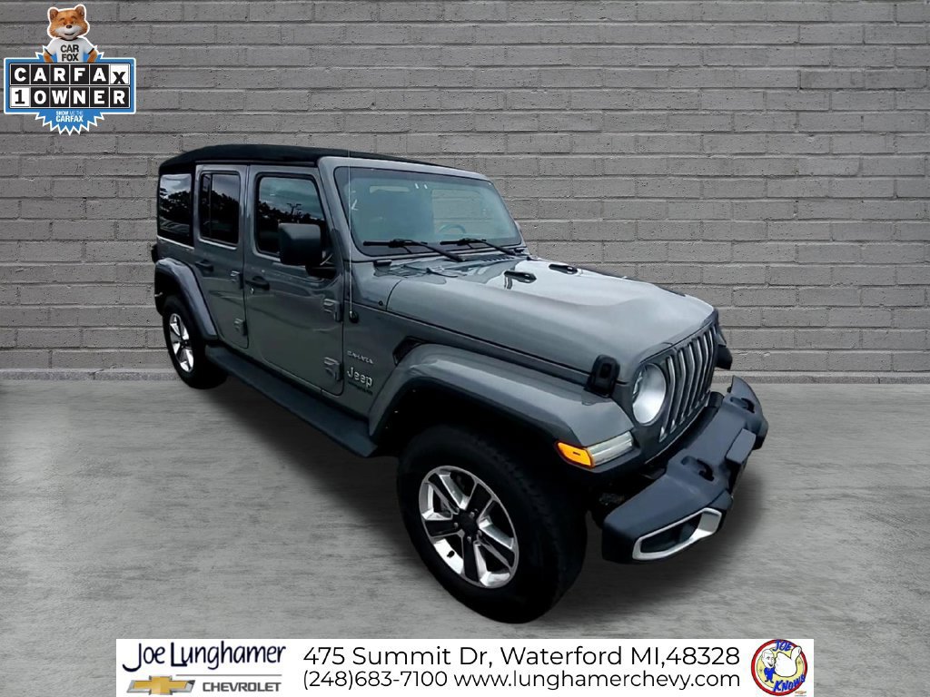 Used 2022 Jeep Wrangler Unlimited Sahara w/ LED Lighting Group AWD/4WD image 2