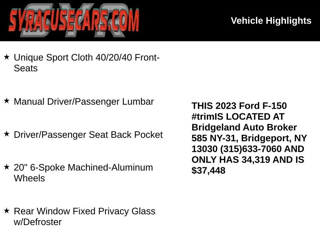 Used 2023 Ford F150 XL w/ STX Appearance Package AWD/4WD image 8