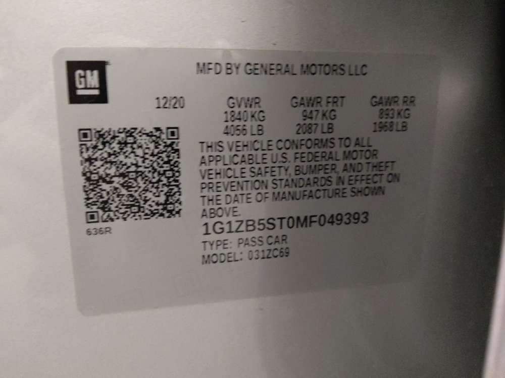 Used 2021 Chevrolet Malibu LS w/ LPO, Convenience Package 2 FWD image 33