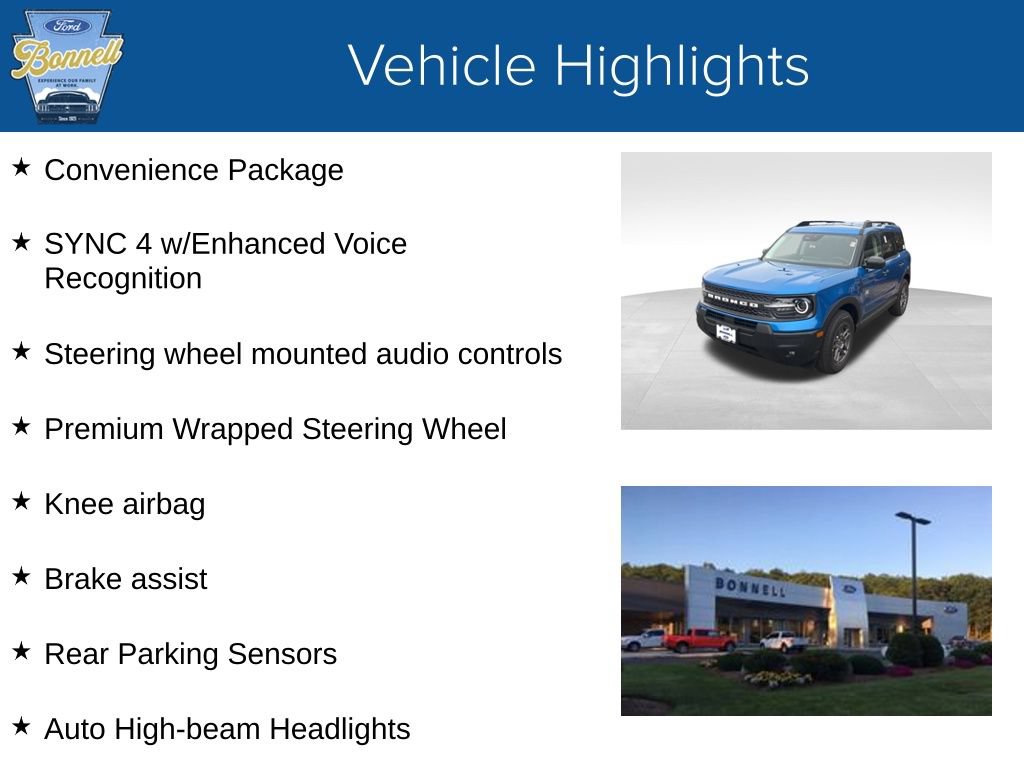 New 2025 Ford Bronco Sport Big Bend w/ Convenience Package AWD/4WD image 5