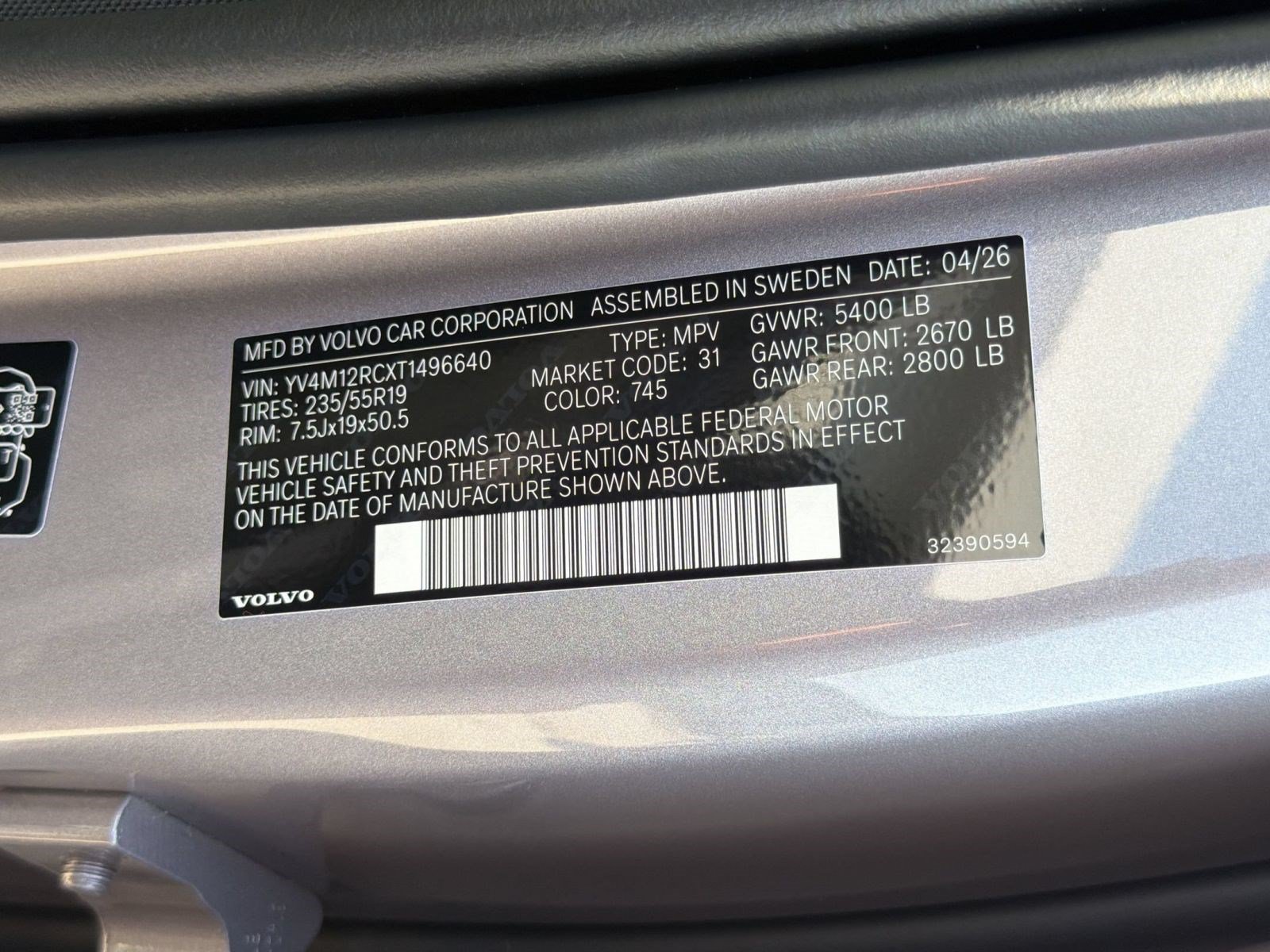 New 2026 Volvo XC60 B5 Plus w/ Climate Package AWD/4WD image 24