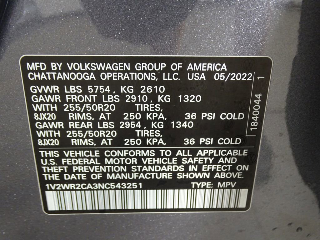 Used 2022 Volkswagen Atlas SE image 16