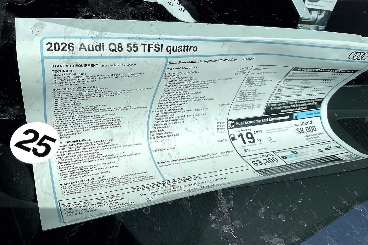 New 2026 Audi Q8 Premium Plus AWD/4WD image 18