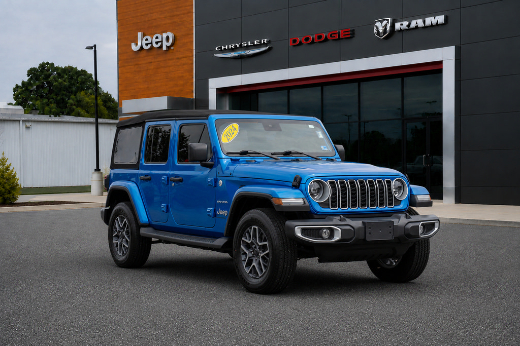 Used 2024 Jeep Wrangler Unlimited Sahara w/ Safety Group AWD/4WD image 1