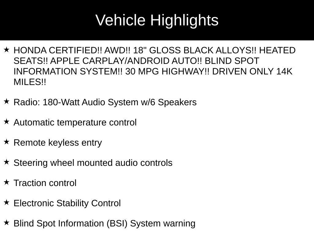 Certified 2023 Honda HR-V Sport image 36