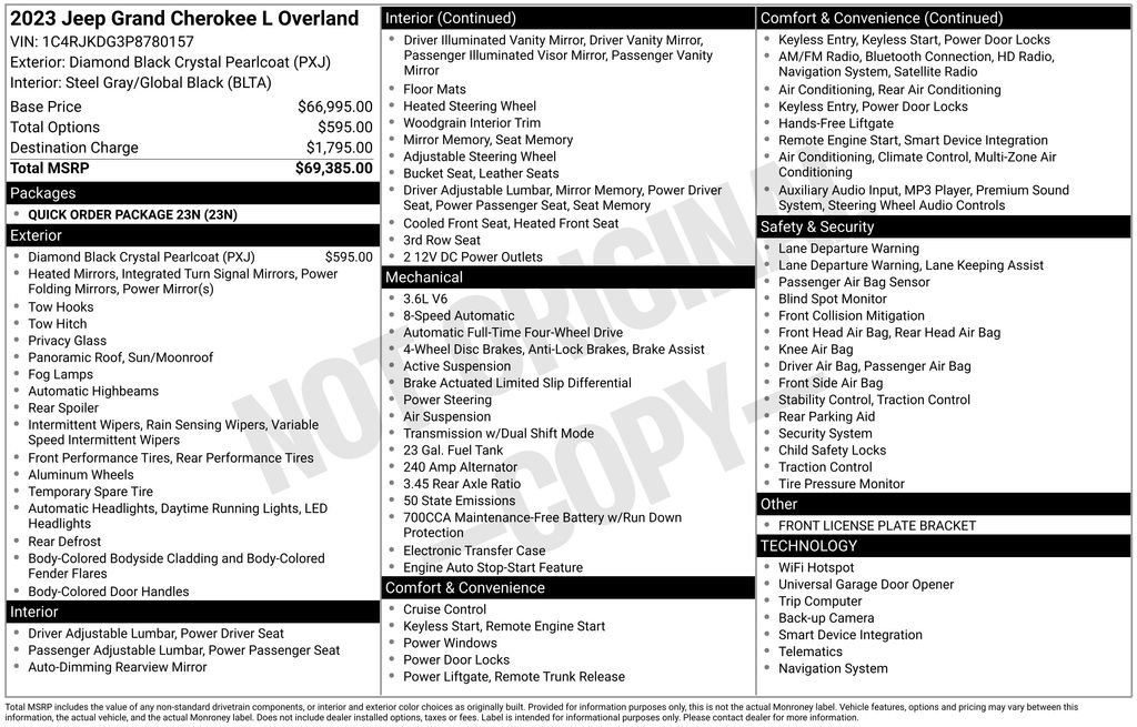 Used 2023 Jeep Grand Cherokee L Overland image 23