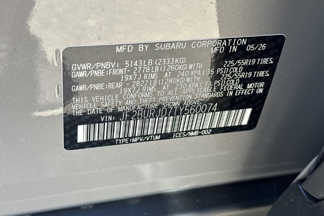 New 2026 Subaru Outback Touring XT AWD/4WD image 25