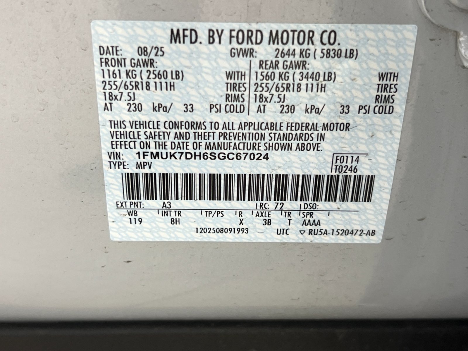 Used 2025 Ford Explorer Active RWD image 29