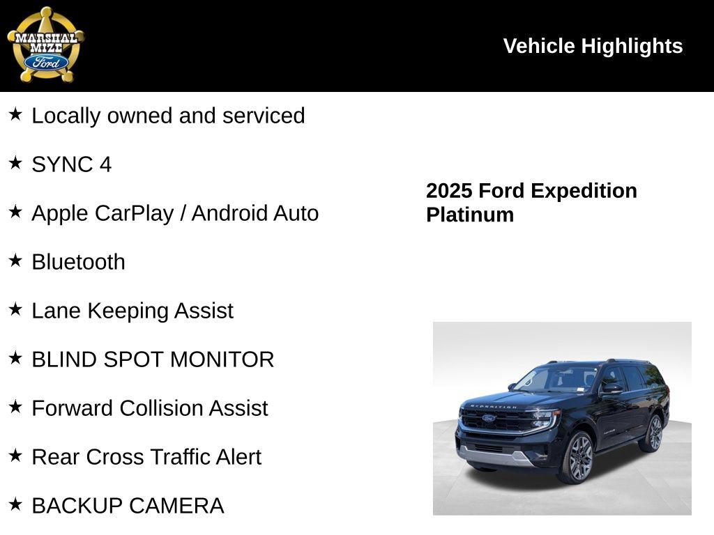 Certified 2025 Ford Expedition Platinum w/ Platinum Ultimate Package AWD/4WD image 2