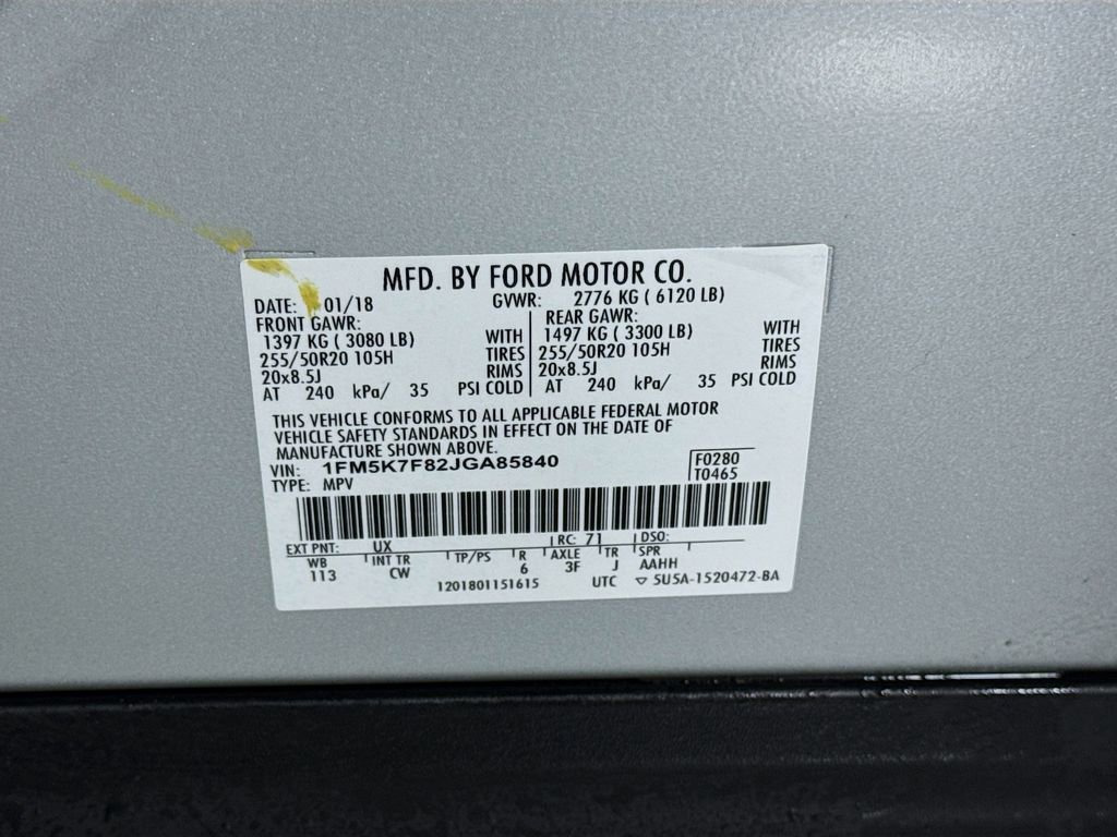 Used 2018 Ford Explorer Limited FWD image 32