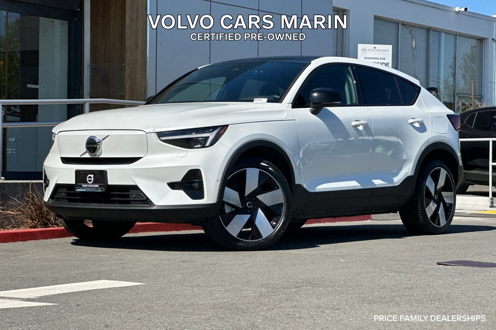 Certified 2023 Volvo C40 P8 Recharge Ultimate w/ Protection Package Premier