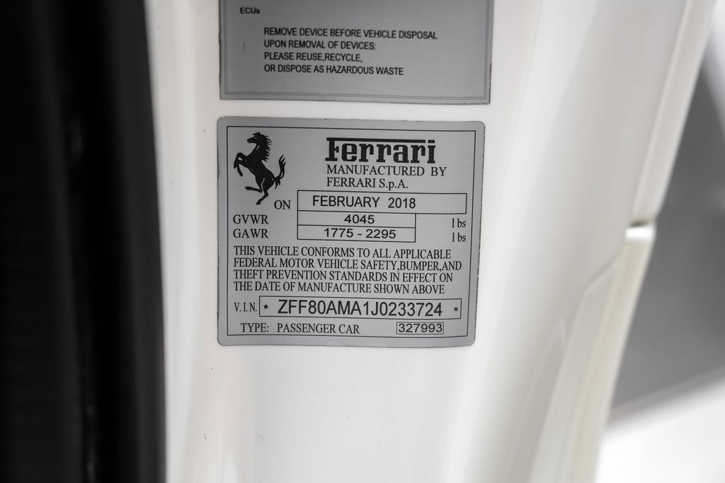 Used 2018 Ferrari 488 Spider RWD image 73