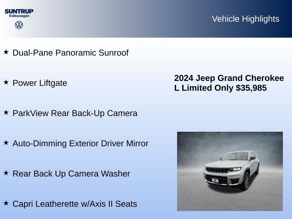 Used 2024 Jeep Grand Cherokee L Limited w/ Luxury Tech Group II image 16