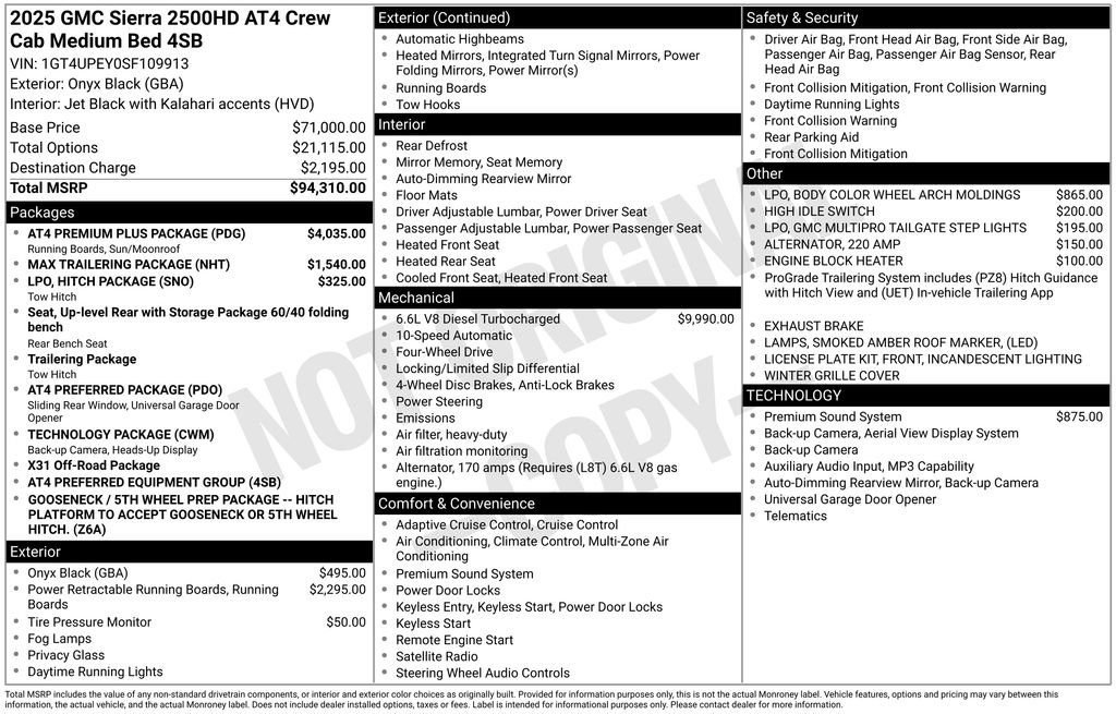 Used 2025 GMC Sierra 2500 AT4 w/ AT4 Premium Plus Package AWD/4WD image 23