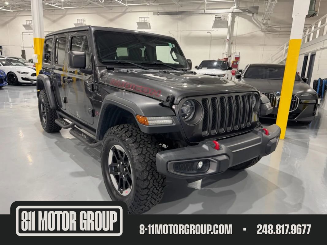 Used 2018 Jeep Wrangler Unlimited Rubicon w/ LED Lighting Group image 1