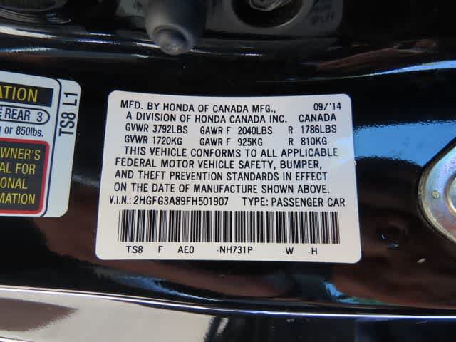 Used 2015 Honda Civic EX image 24