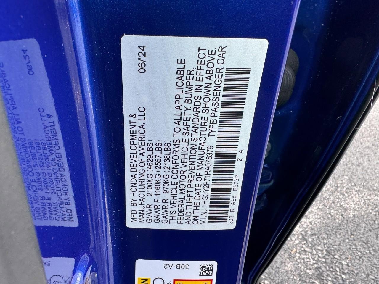 Certified 2024 Honda Accord Sport image 26