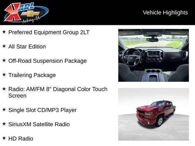 Certified 2018 Chevrolet Silverado 1500 LT w/ All Star Edition AWD/4WD image 2
